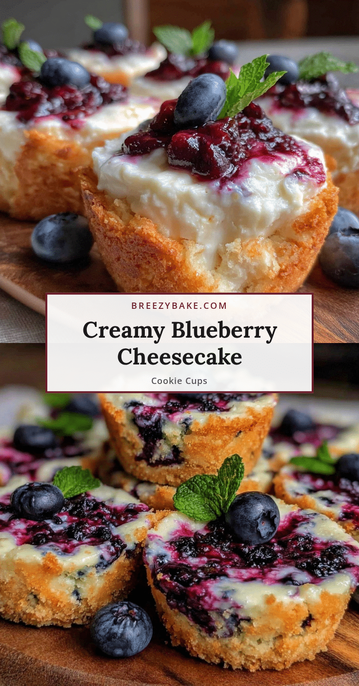 blueberry cheesecake cookie cups recipe
