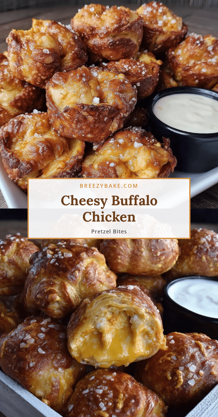 buffalo chicken stuffed pretzel bites recipe