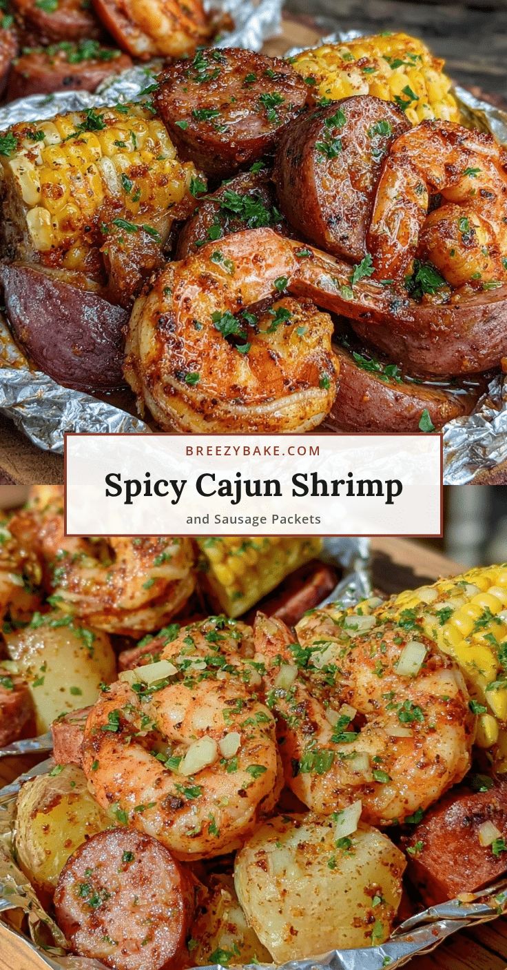 Cajun Shrimp and Sausage Boil Foil Packets recipe