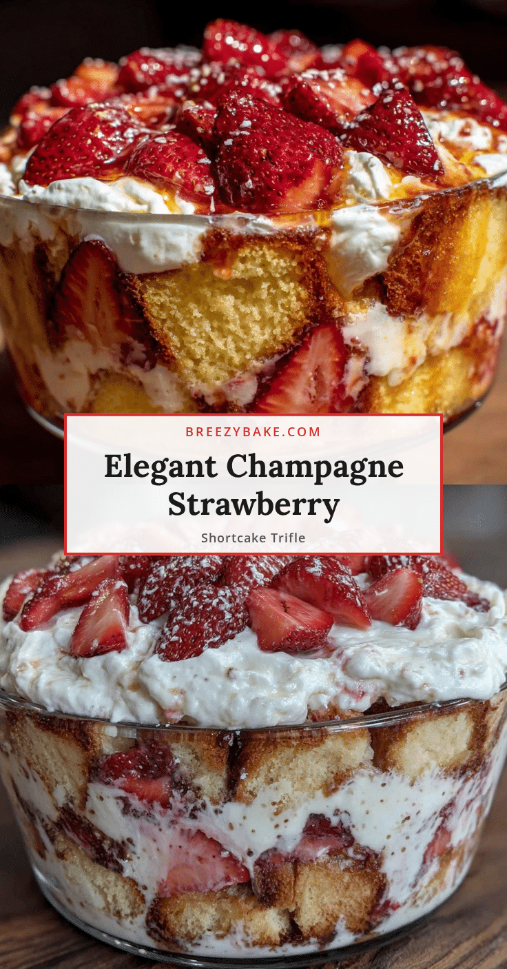champagne strawberry shortcake trifle recipe