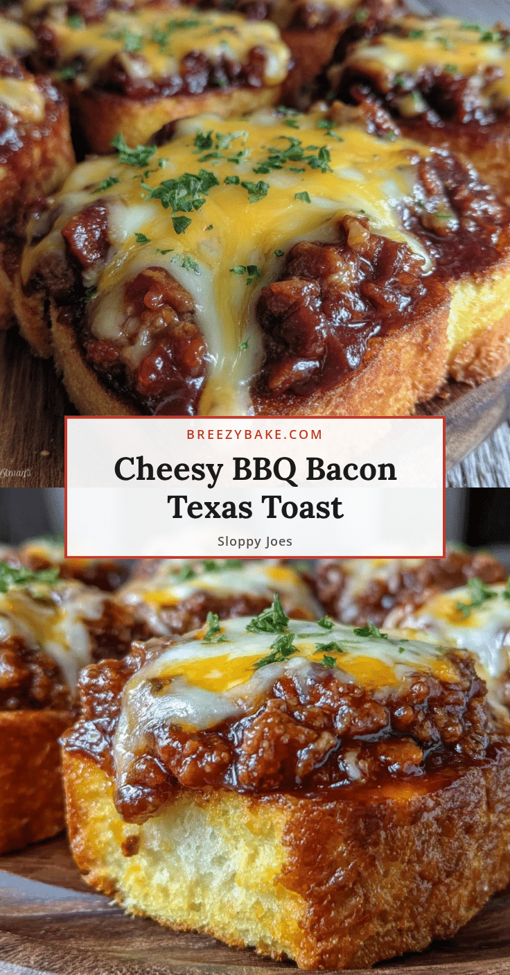 Cheesy BBQ Bacon Texas Toast Sloppy Joes recipe