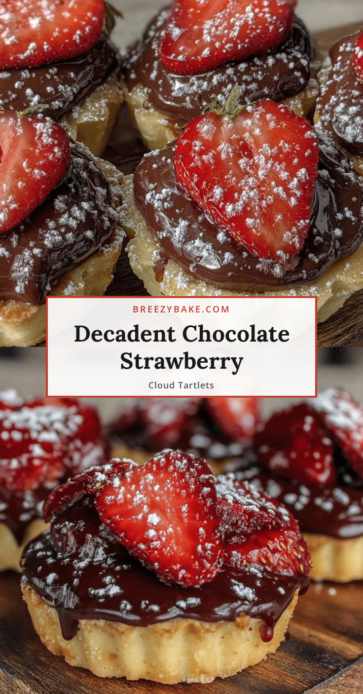 chocolate strawberry cloud tartlets recipe