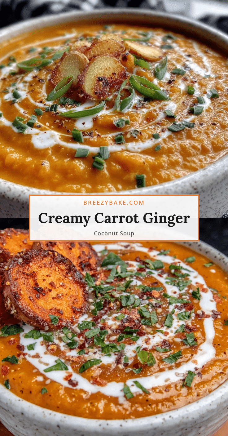creamy carrot ginger soup recipe