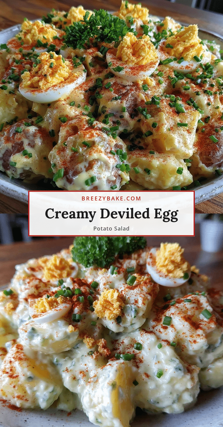 creamy deviled egg potato salad recipe
