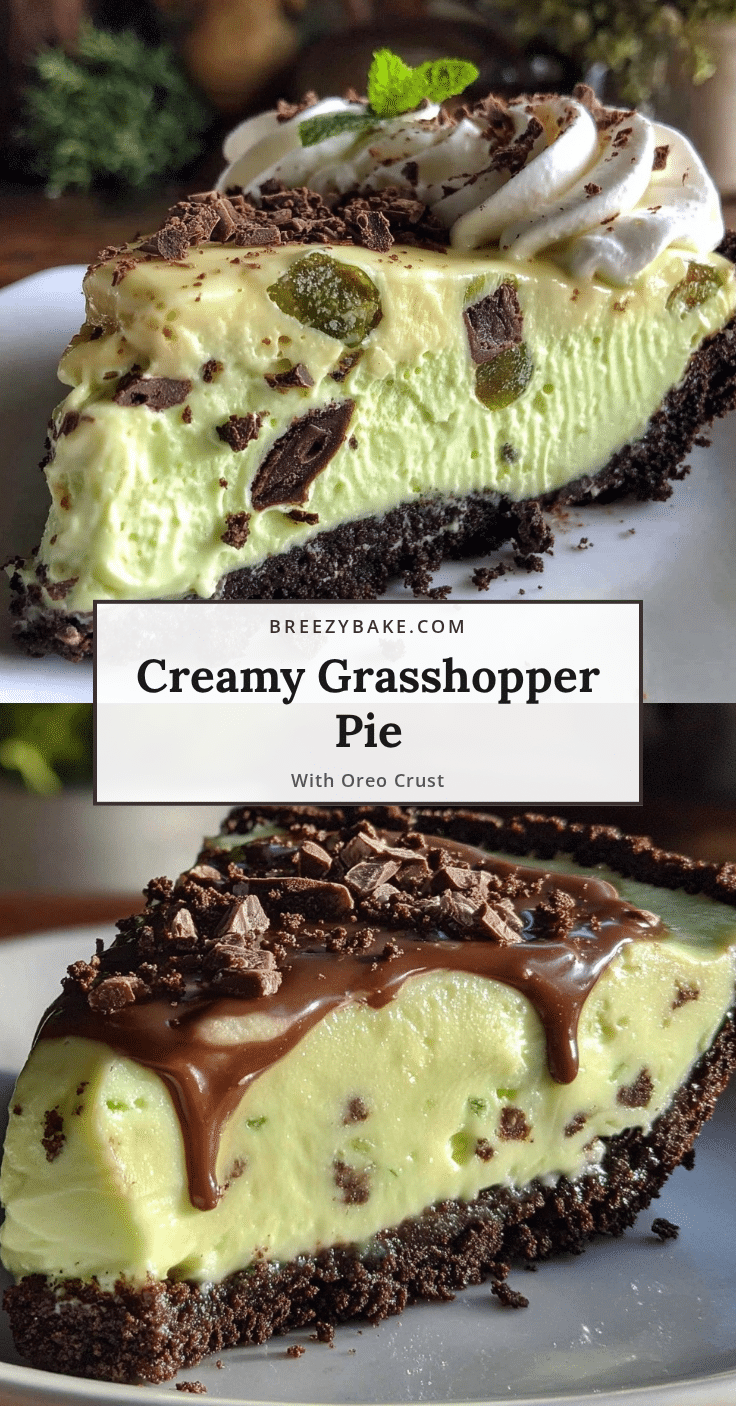 Creamy Grasshopper Pie recipe
