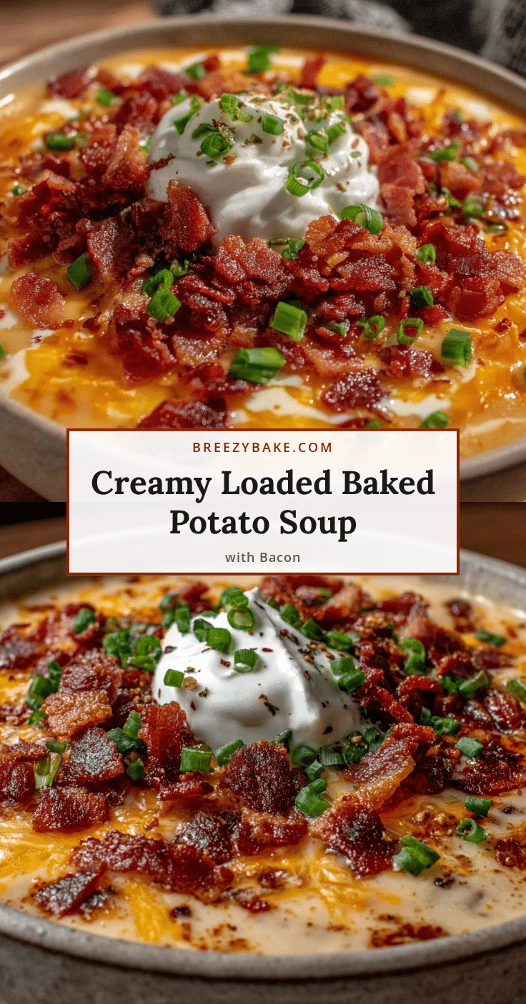 creamy loaded baked potato soup with bacon recipe