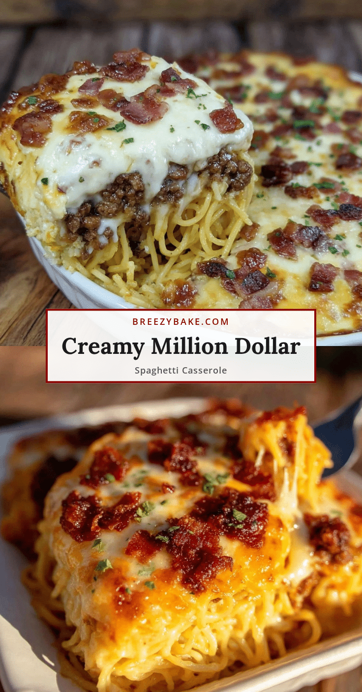 Creamy Million Dollar Spaghetti Casserole recipe