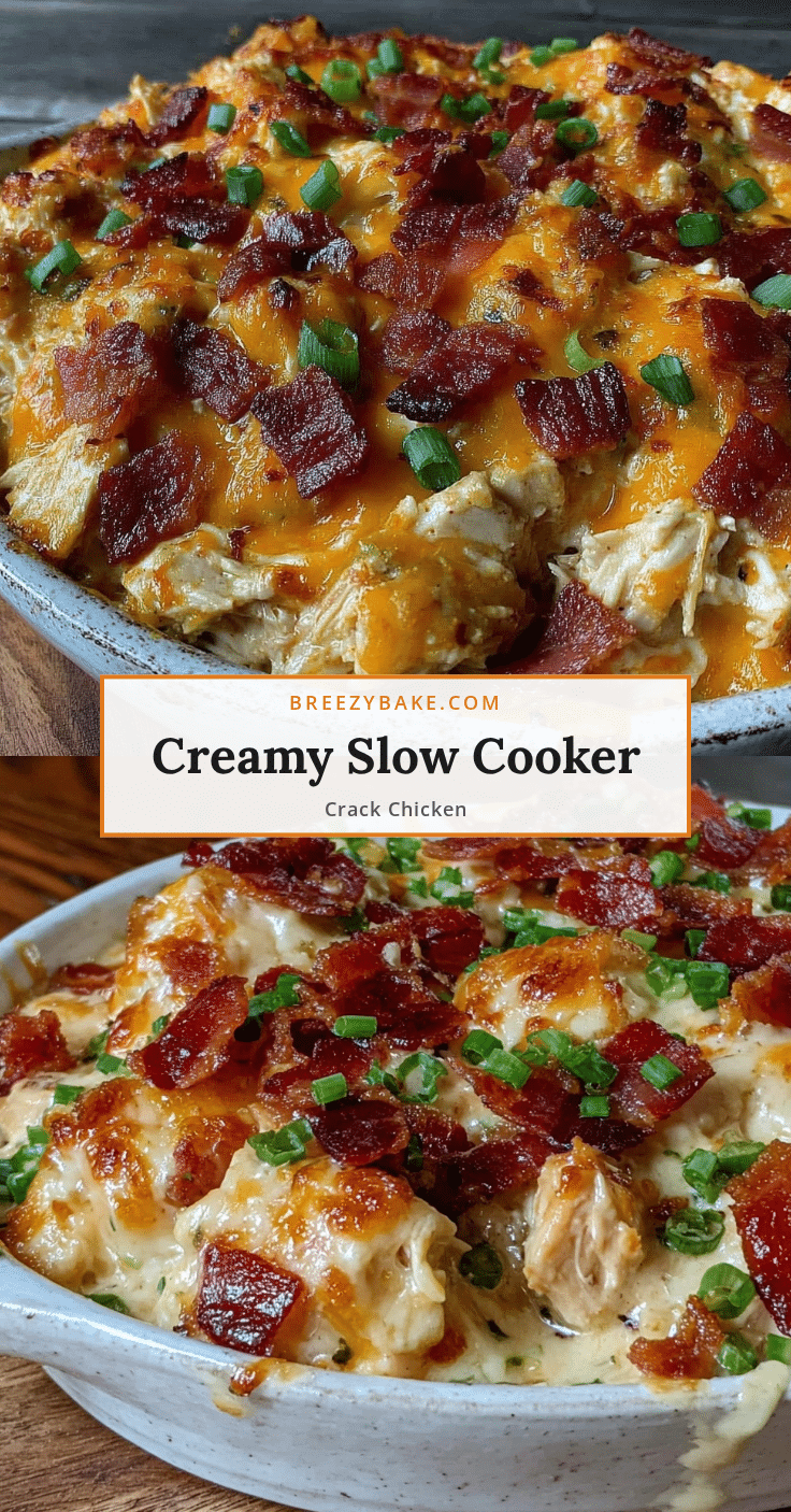 creamy slow cooker crack chicken recipe