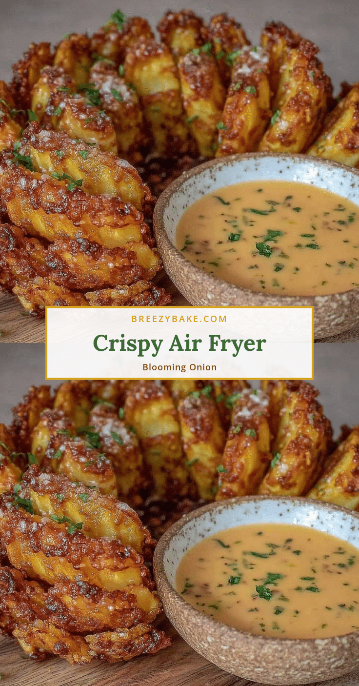 crispy air fryer blooming onion recipe