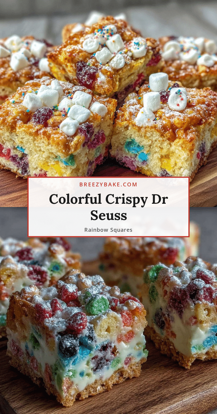 Crispy Dr Seuss Rainbow Toast Crunch Squares recipe