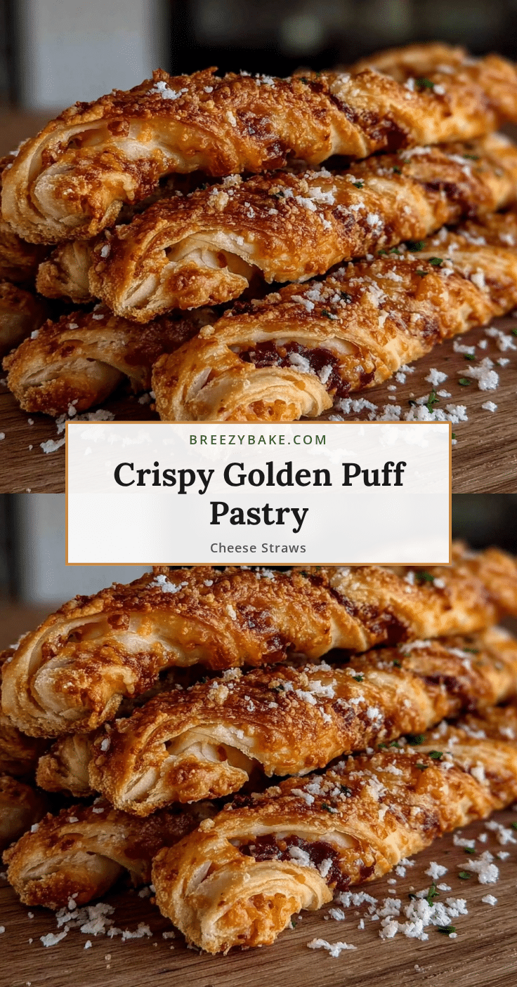 crispy puff pastry cheese straws recipe