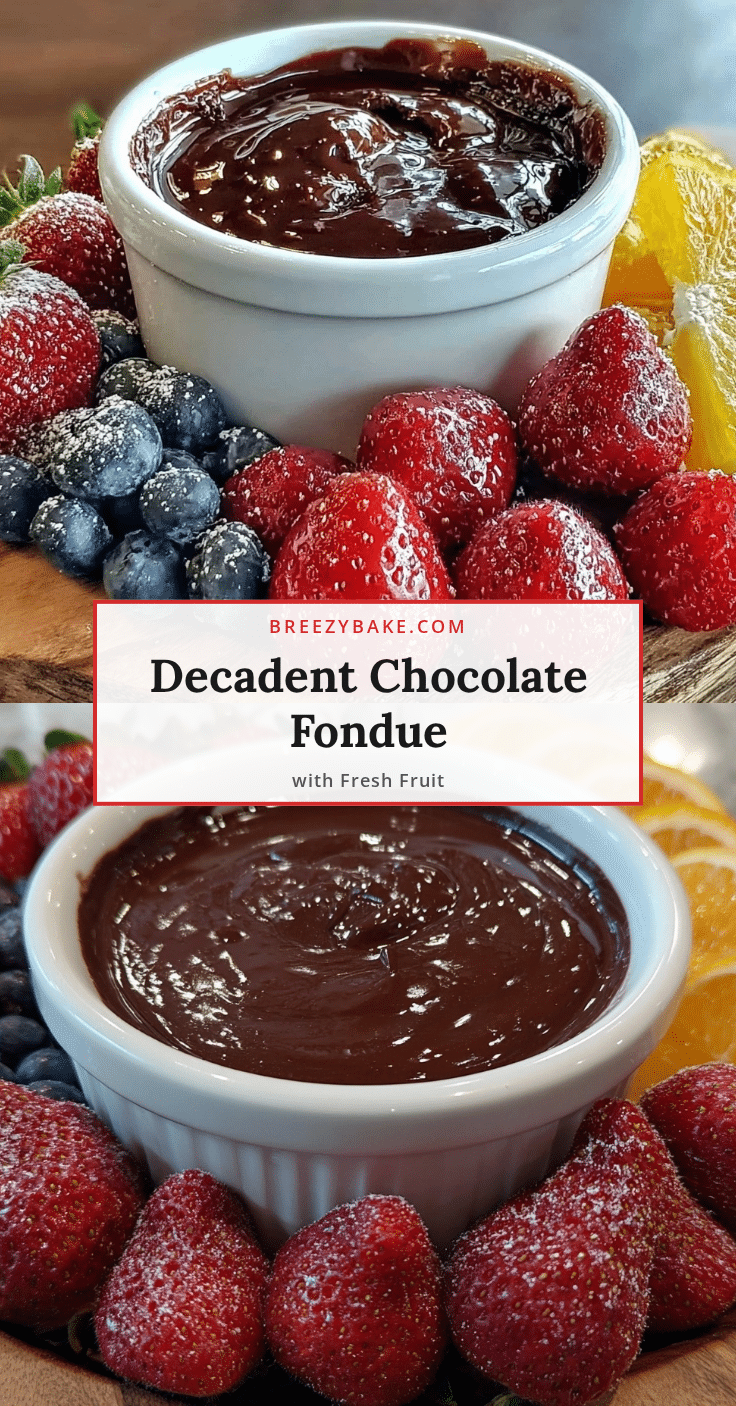 decadent chocolate fondue recipe