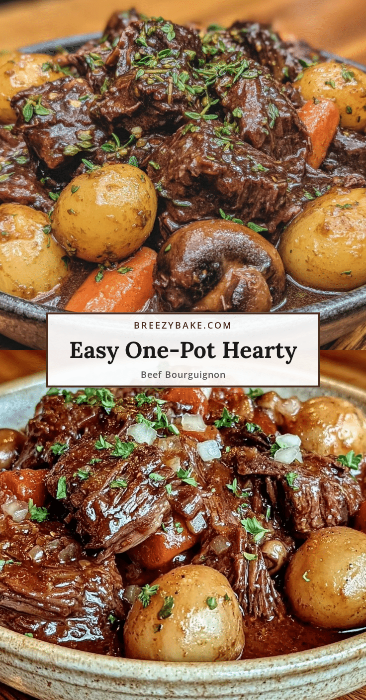 easy one-pot hearty beef bourguignon recipe