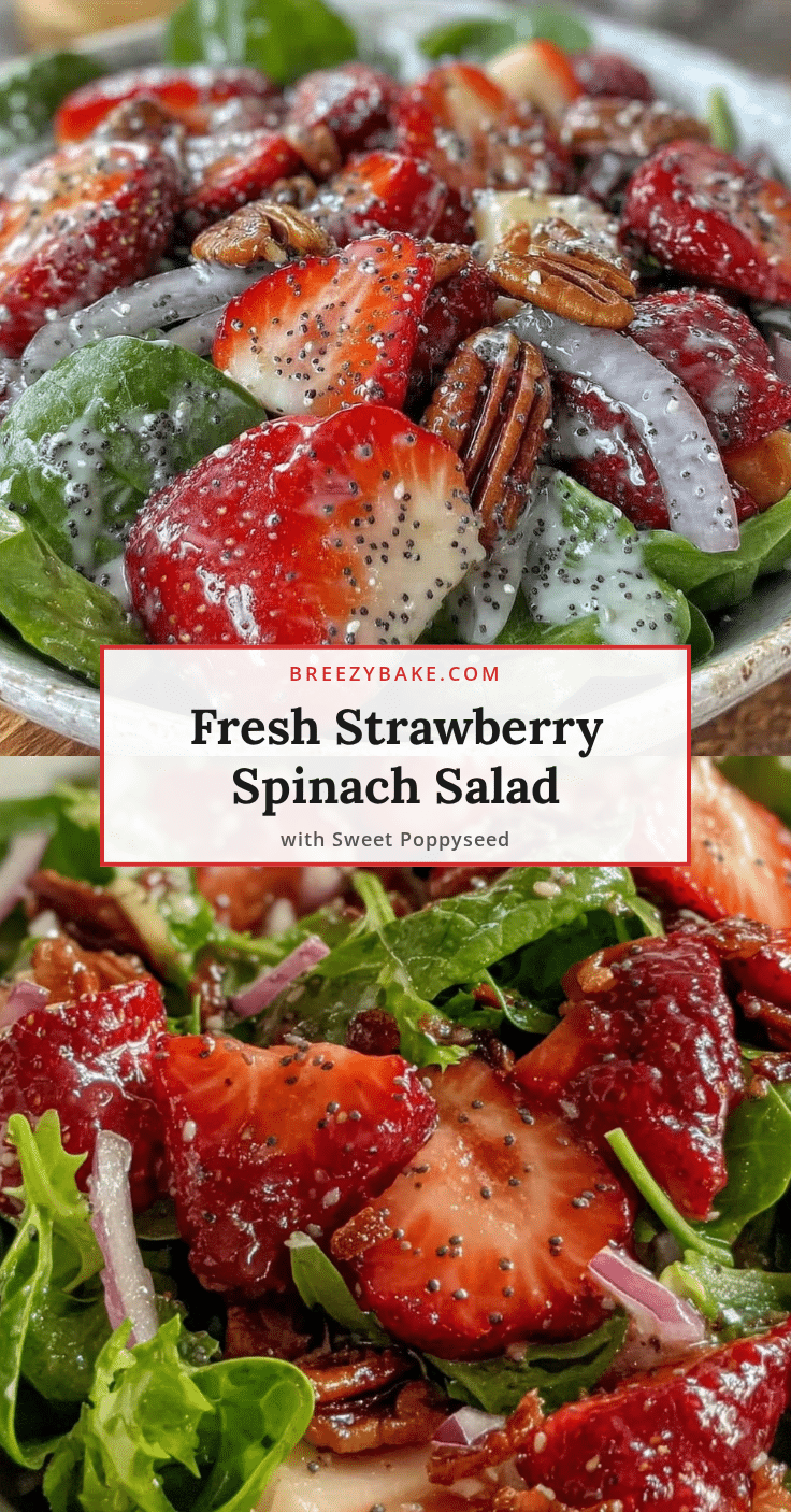 fresh strawberry spinach salad recipe