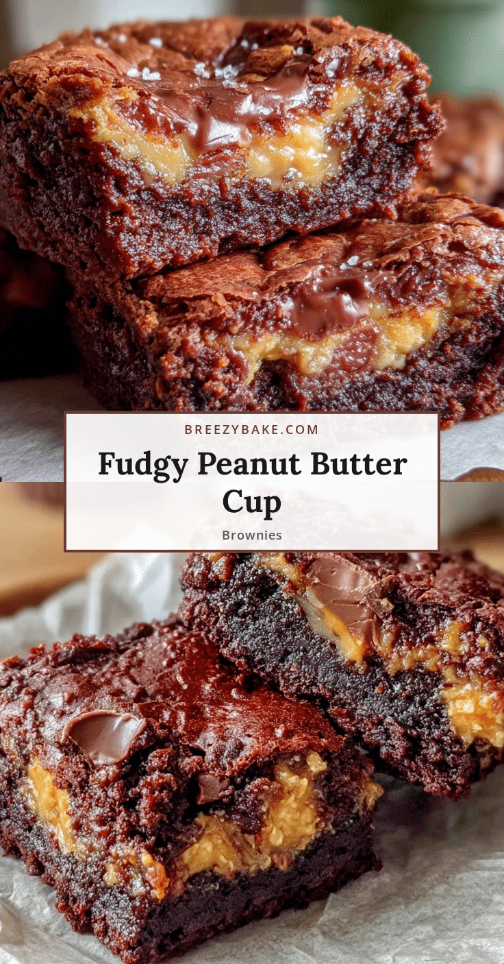 fudgy peanut butter cup brownies recipe
