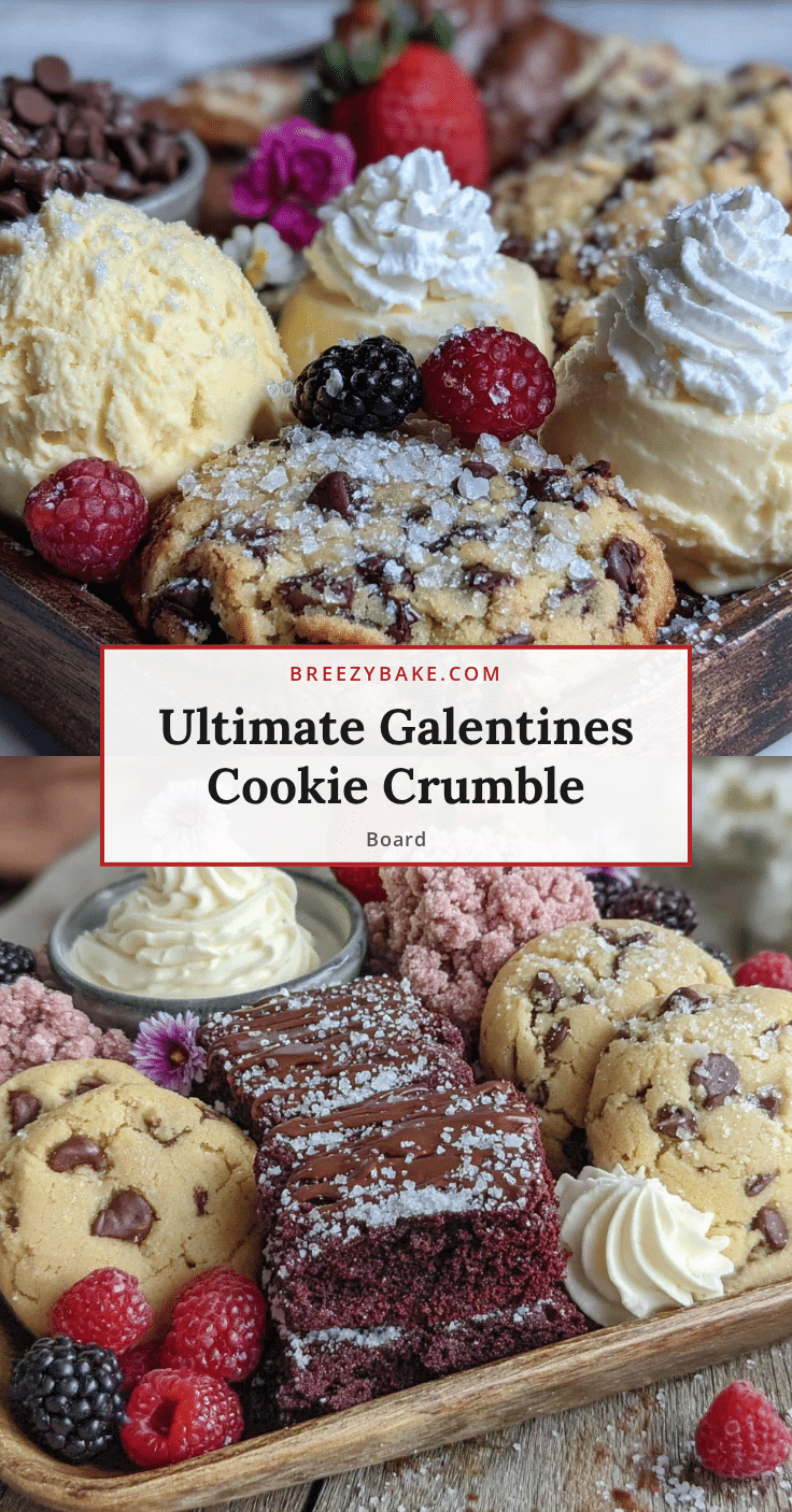 Galentine’s Cookie Crumble Dessert Board recipe