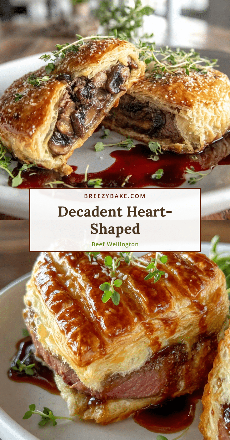 heart-shaped beef Wellington recipe