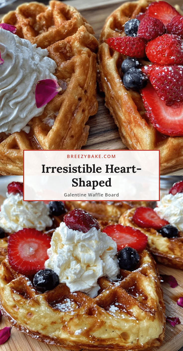 heart-shaped waffle dessert board recipe