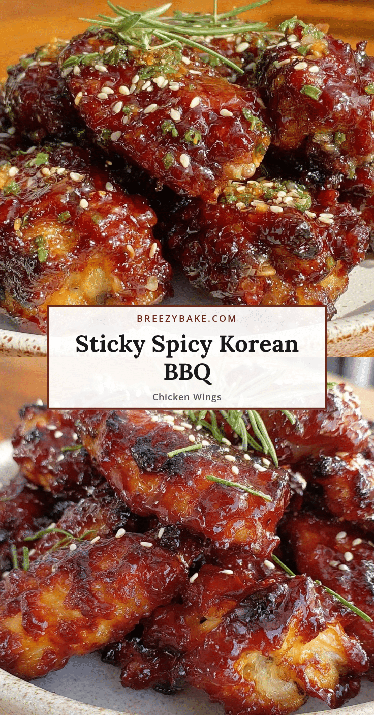 Korean BBQ chicken wings recipe