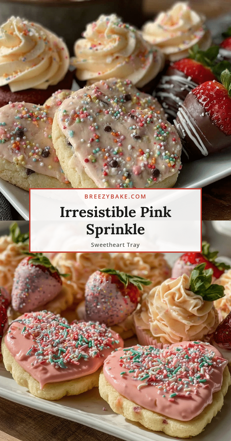 Perfect Galentines Pink Sprinkle Sweetheart Tray recipe
