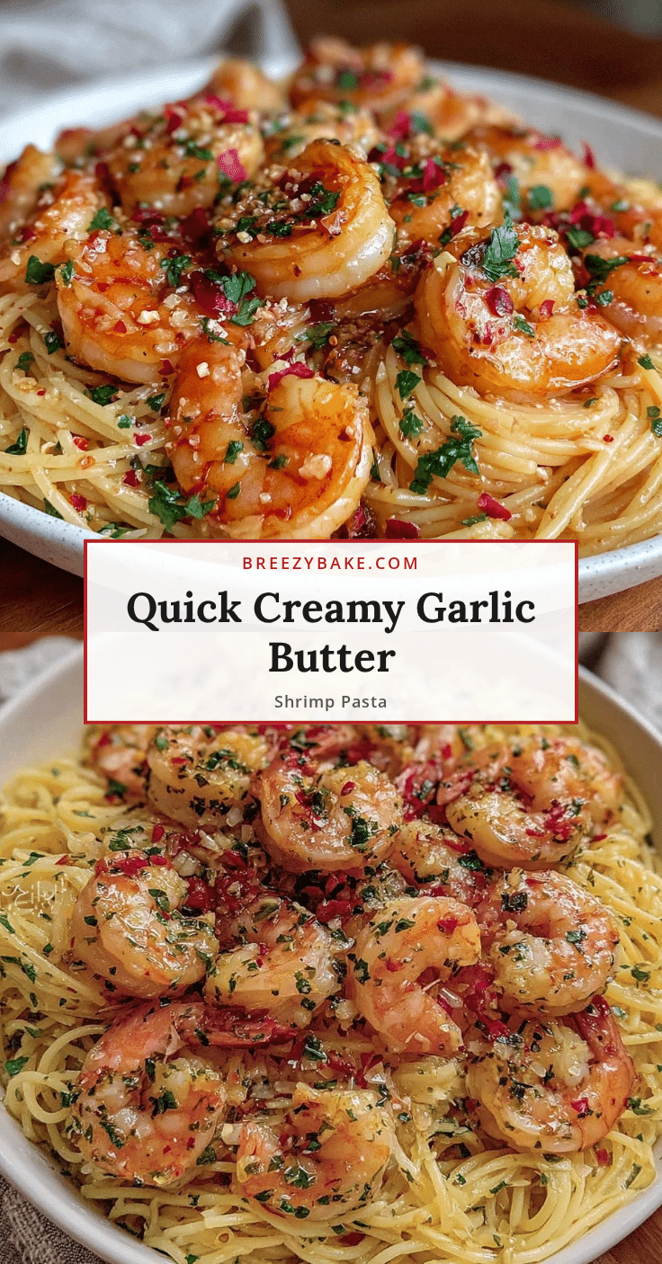 quick garlic butter shrimp pasta recipe