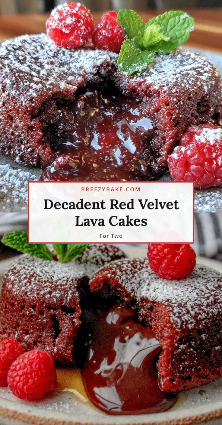 red velvet lava cakes recipe