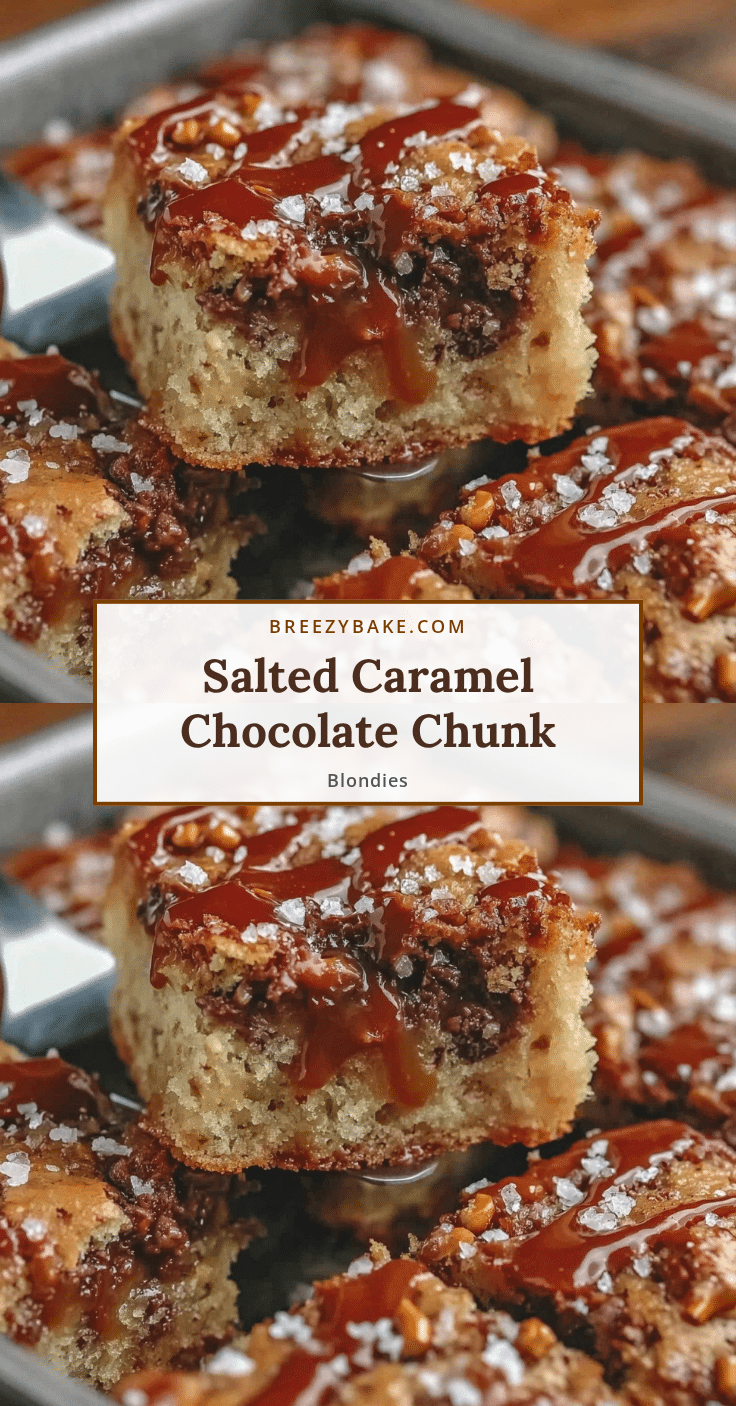 salted caramel blondie bars recipe