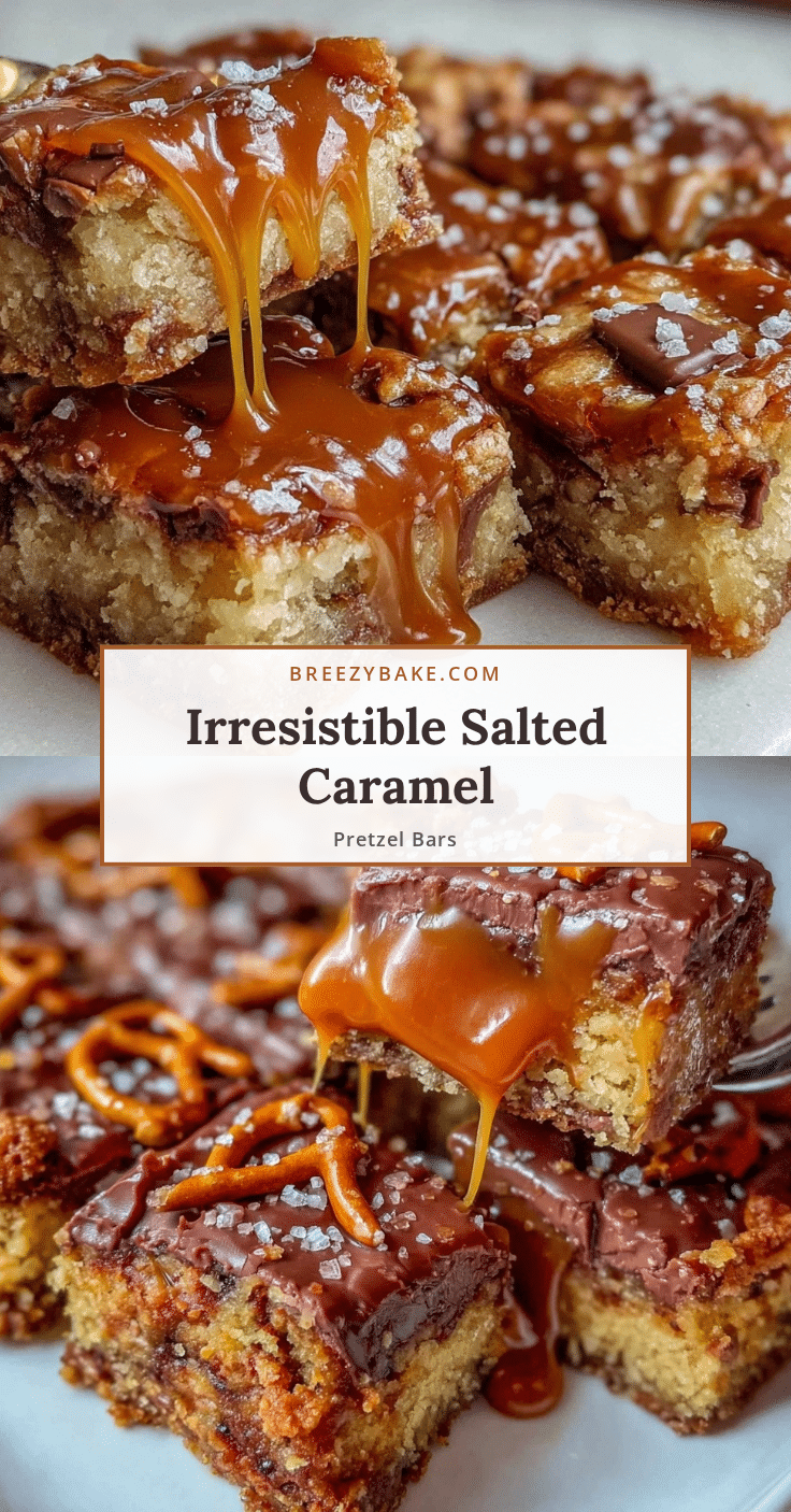 Salted Caramel Pretzel Bars recipe