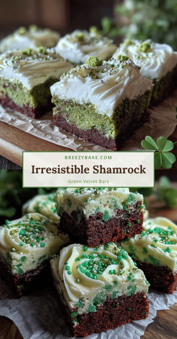 shamrock green velvet bars recipe