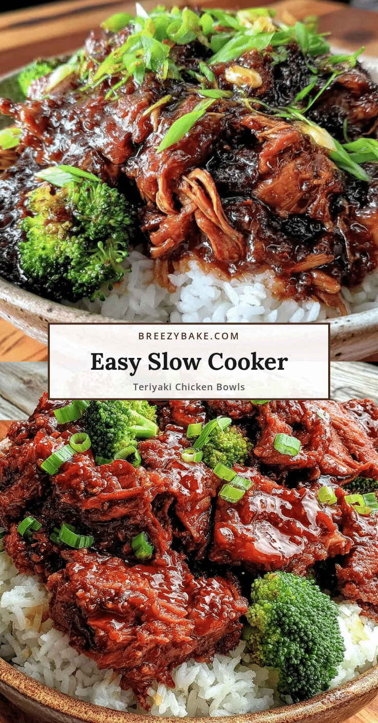 slow cooker teriyaki chicken bowls recipe
