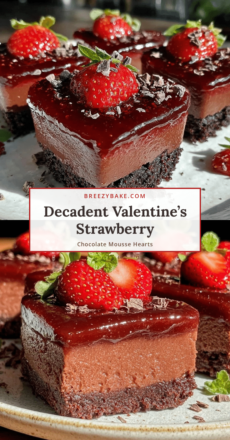strawberry chocolate mousse hearts recipe