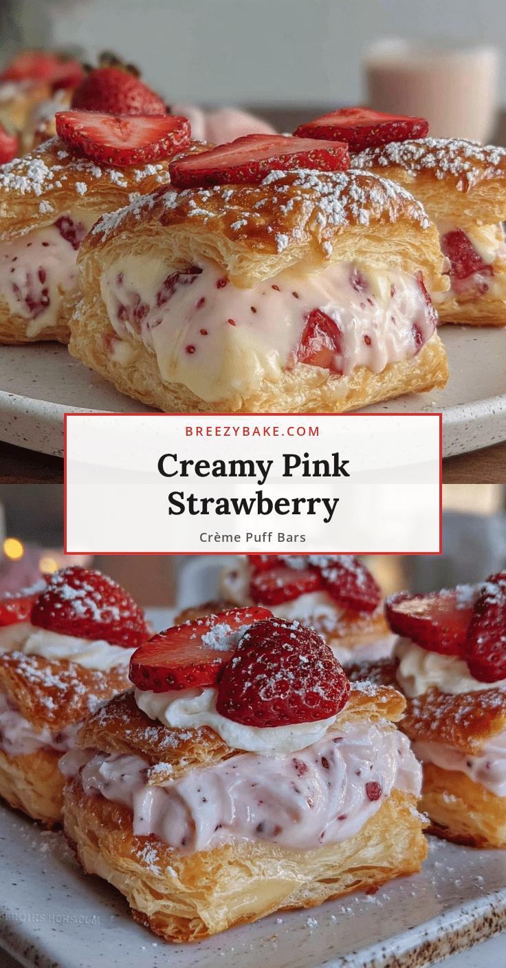 strawberry crème puff bars recipe