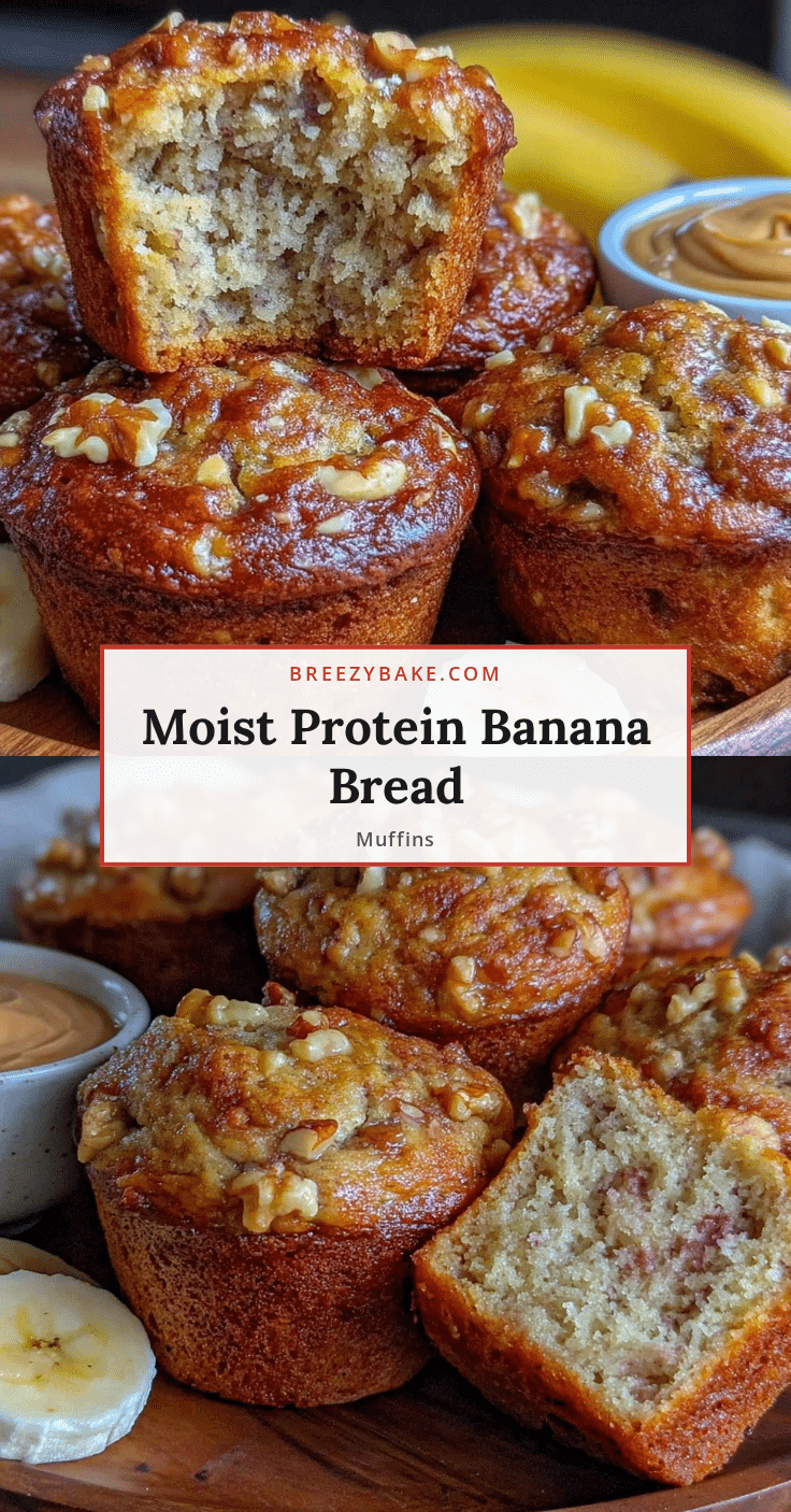 wholesome protein banana bread muffins recipe