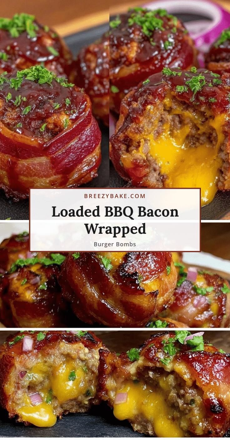 bbq bacon wrapped burger bombs recipe