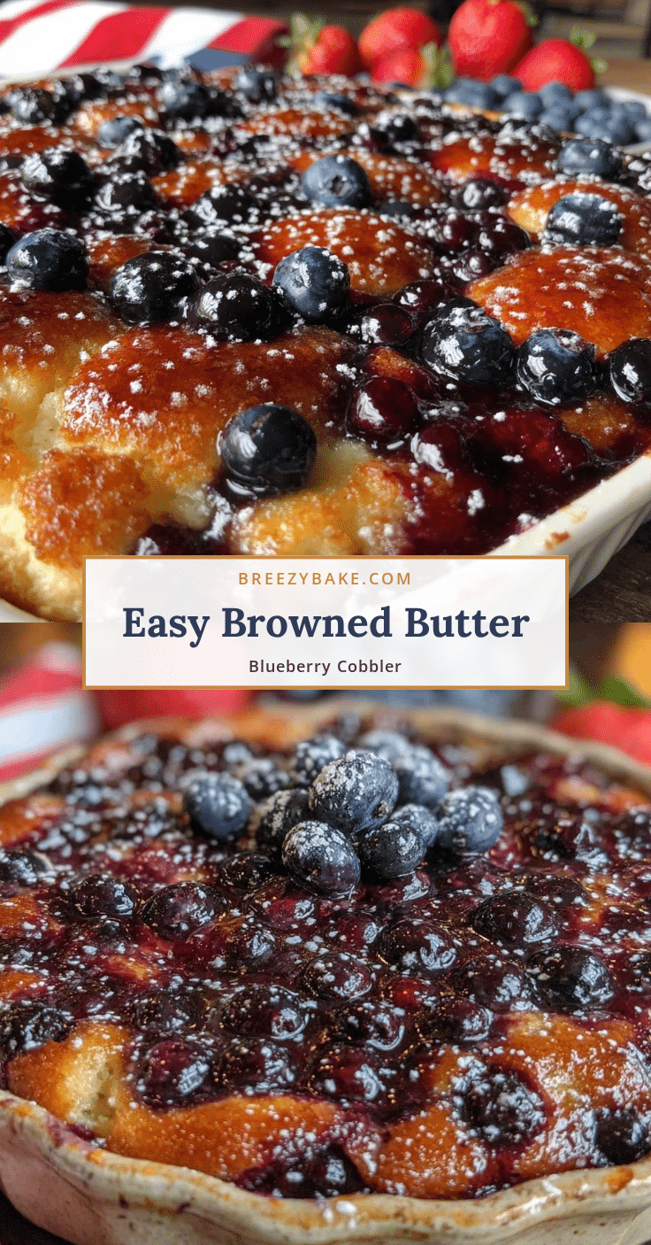 browned butter blueberry cobbler recipe
