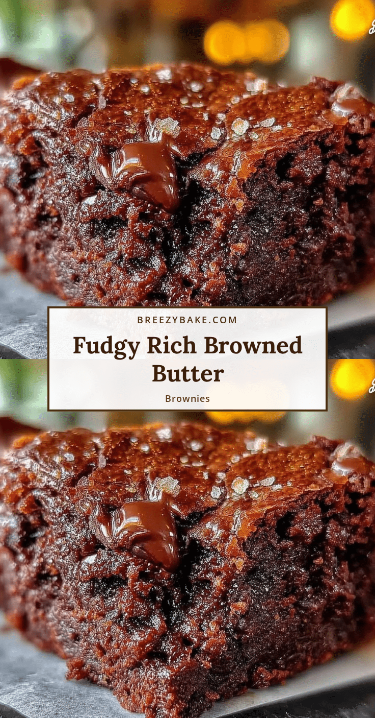 browned butter brownies recipe