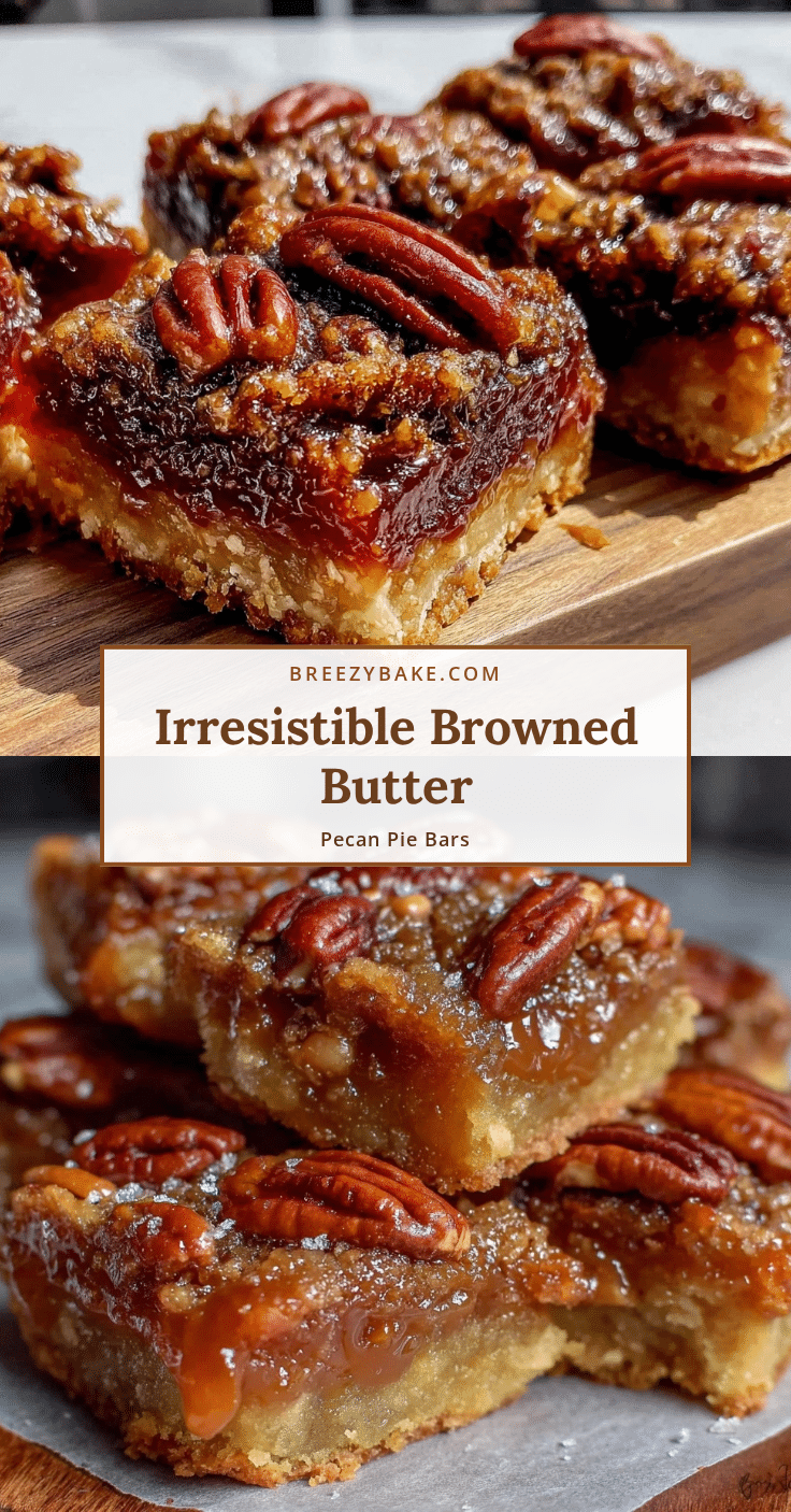 browned butter pecan pie bars recipe