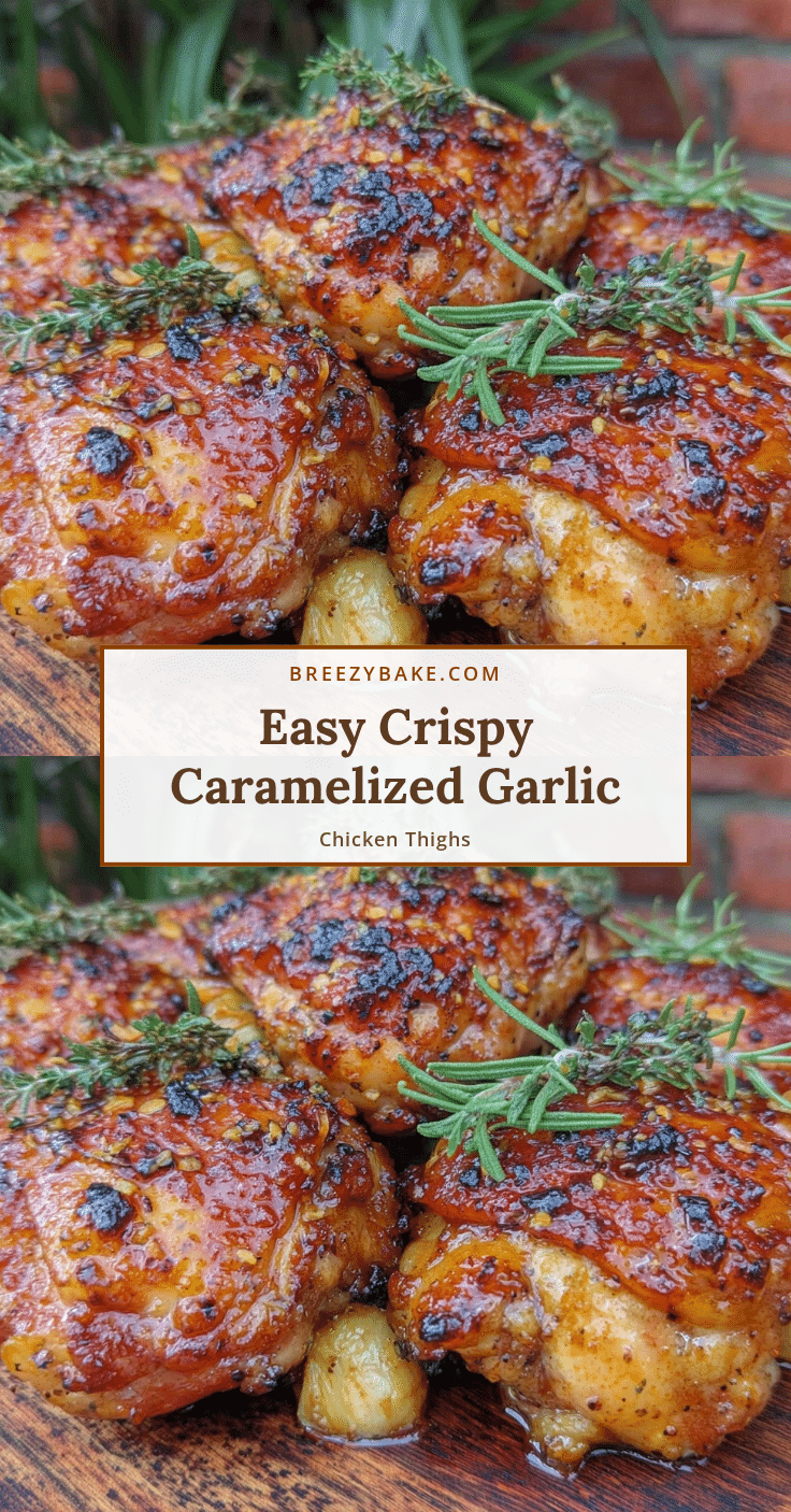 caramelized garlic roasted chicken thighs recipe