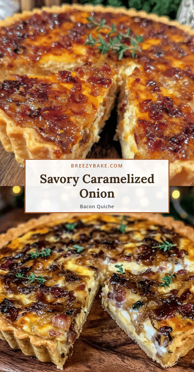 caramelized onion and bacon quiche recipe
