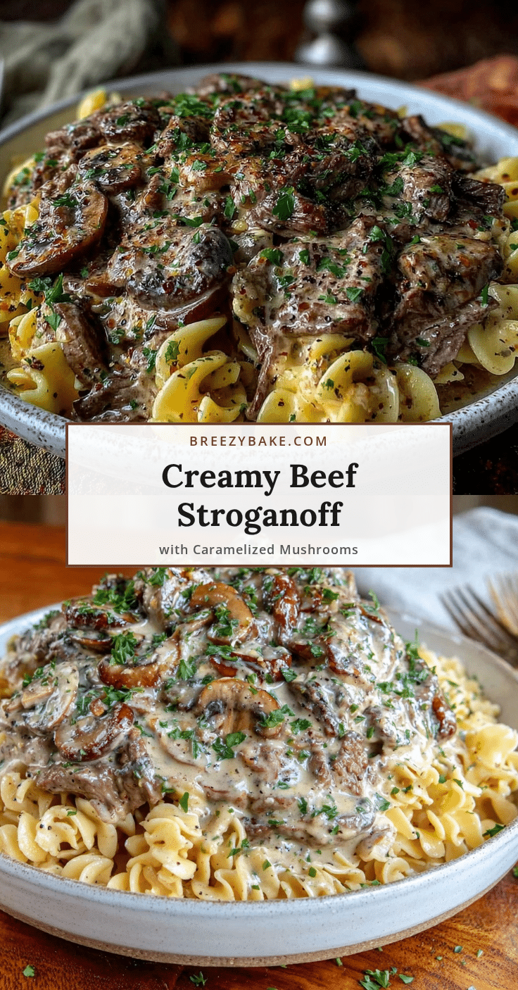 cozy creamy beef stroganoff recipe