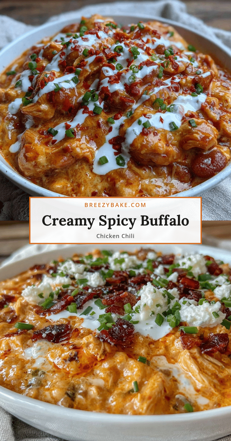 creamy buffalo chicken chili recipe