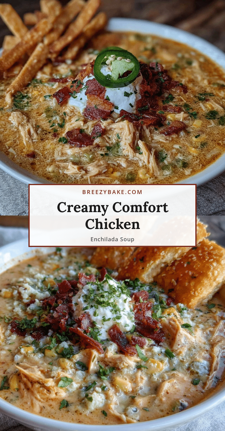 creamy chicken enchilada soup recipe