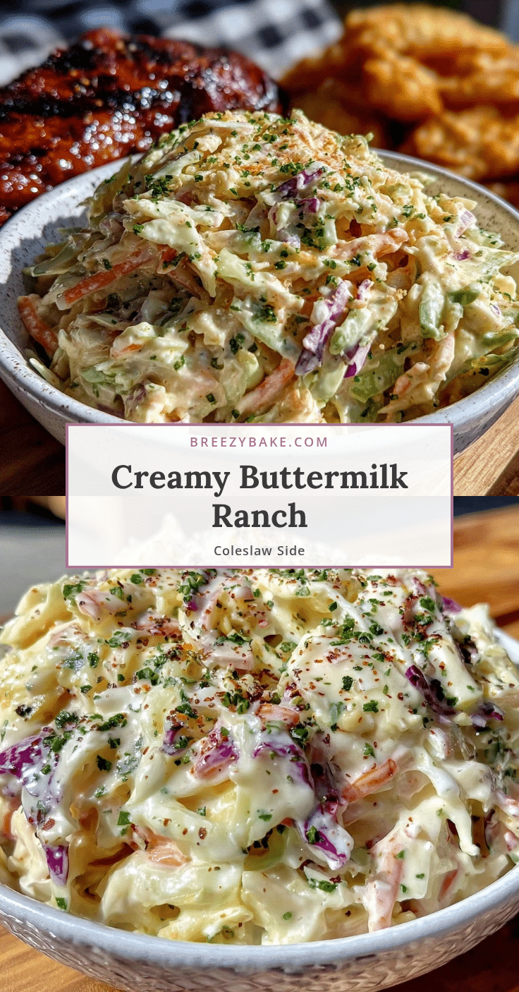 creamy coleslaw with buttermilk ranch recipe