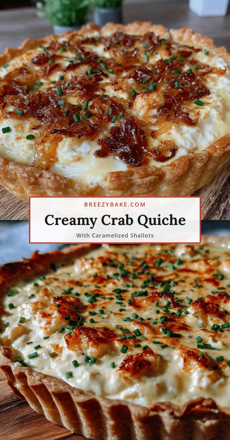 creamy crab quiche recipe