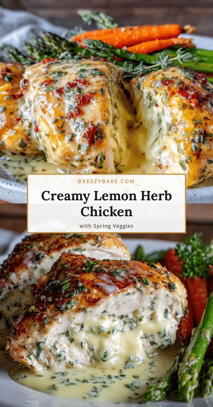 creamy lemon herb chicken recipe