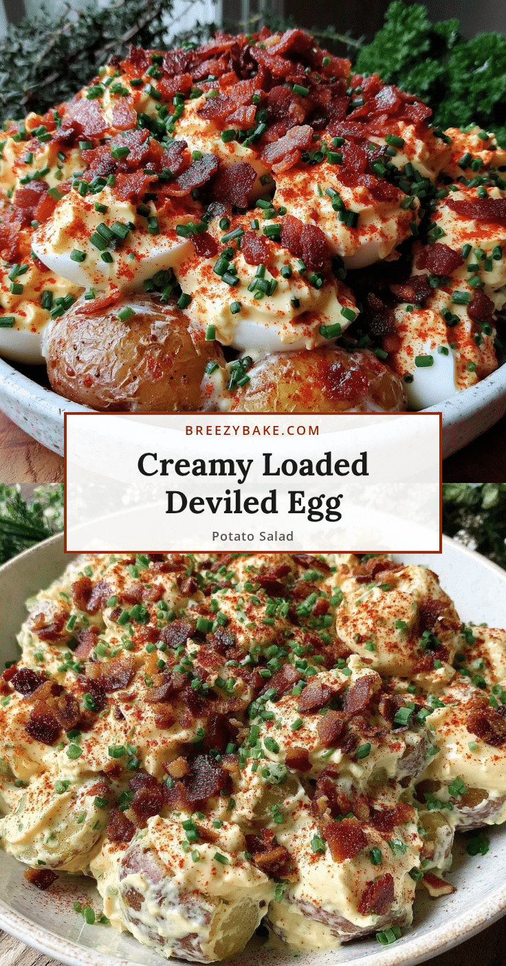 creamy loaded deviled egg potato salad recipe