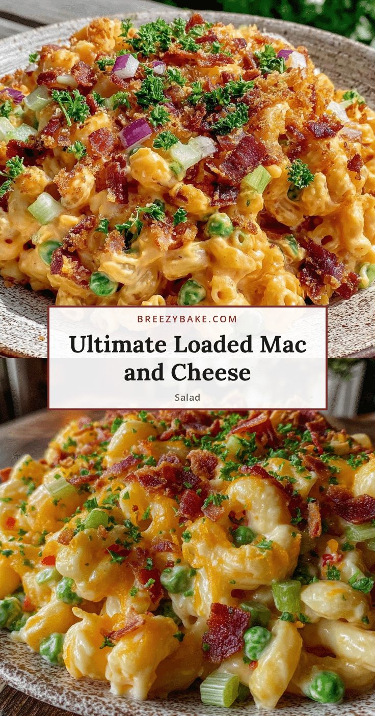 Creamy Loaded Mac and Cheese Salad recipe