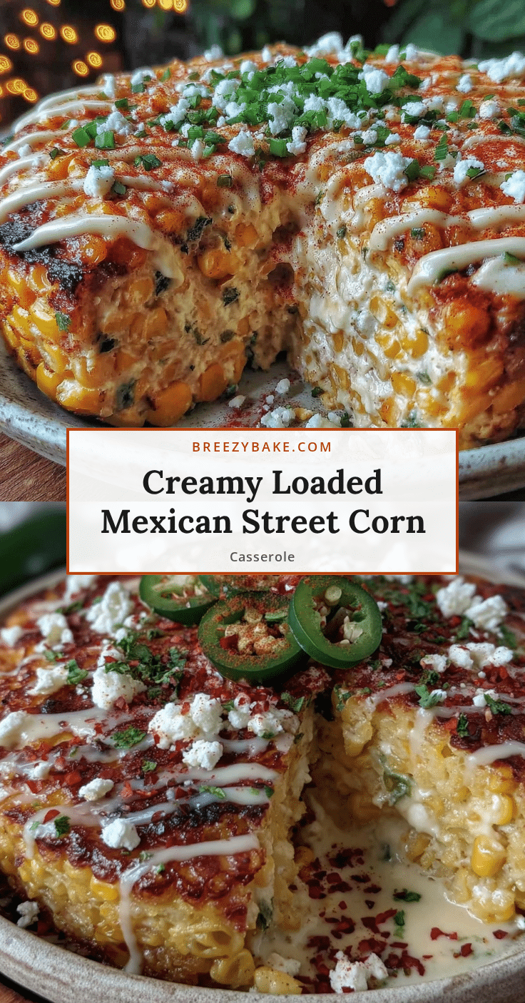 creamy loaded mexican street corn casserole recipe