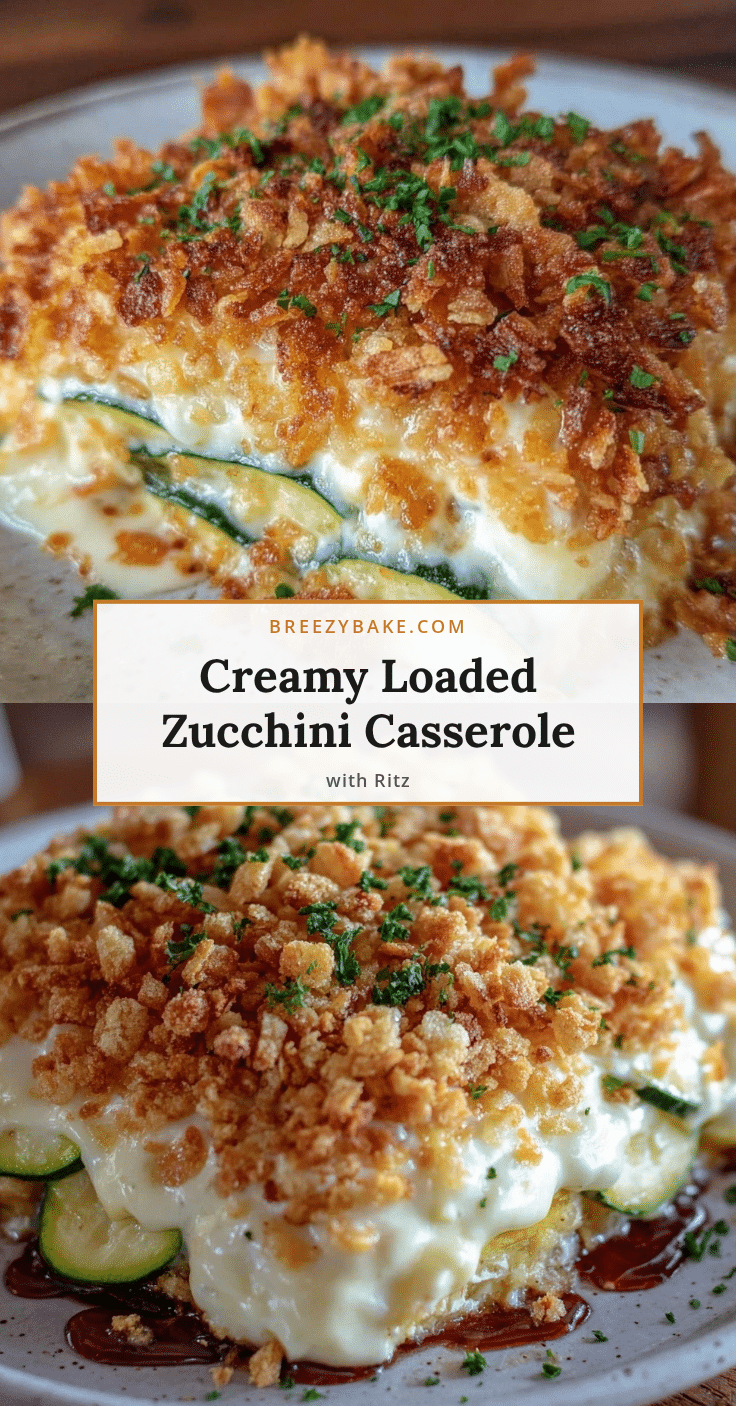creamy loaded zucchini casserole recipe