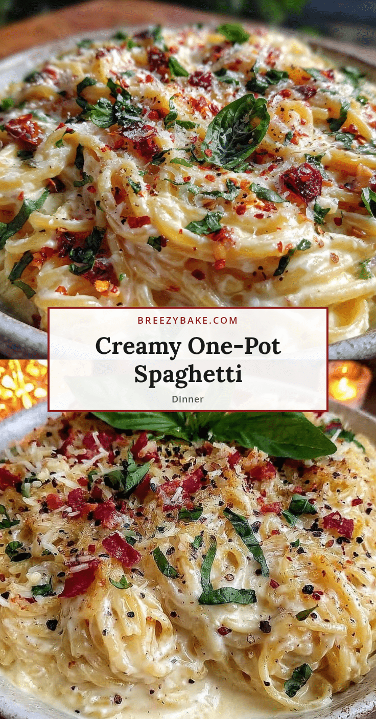 creamy one-pot spaghetti dinner recipe